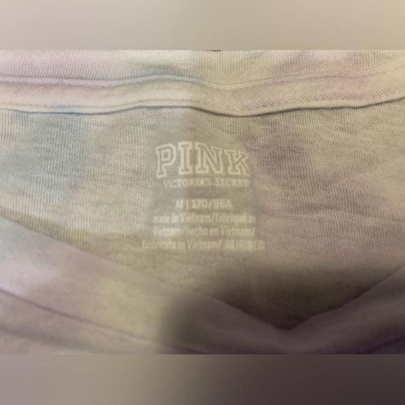 PINK Victoria Secret, Long Sleeve Cropped Tee, Size Medium - Picture 2 of 3